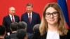 Коллаж Владимир Путин, Си Цзиньпин, политолог Маргарита Завадская 
