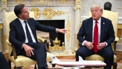 Встреча Дональда Трампа и генсека НАТО Марка Рютте в Белом доме, 14 июля 2025 года