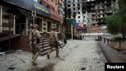 Ushtarë ukrainas në Pokrovsk. 21 maj 2025. 