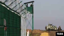 Умацаваньні ў рамках праекту "Сьцяна" на ўкраінска-расейскай мяжы