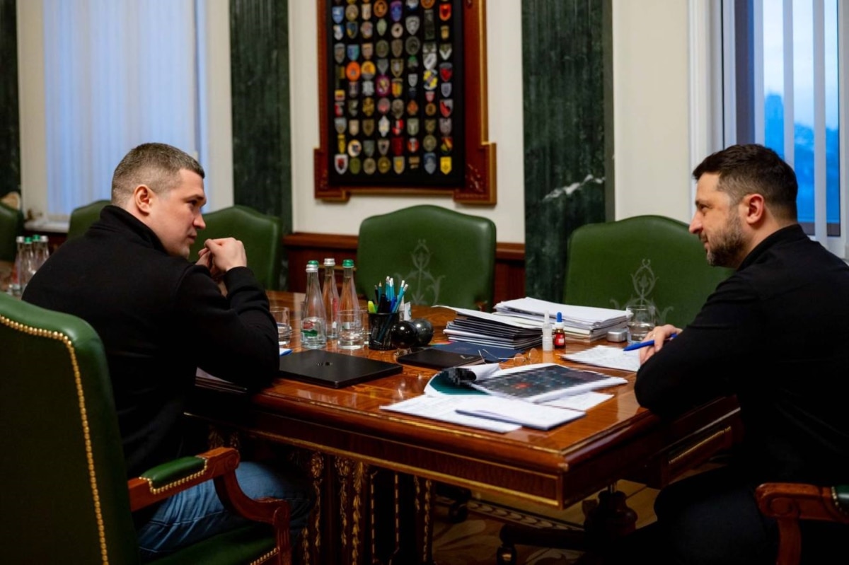 Volodymyr Zelenskyy (right) and Mykhailo Fedorov on January 5, 2026.