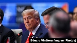 Президент США Дональд Трамп на саміті НАТО в Гаазі, 25 червня 2025 року