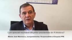 Marian-Jean Marinescu despre rezultatul alegerilor prezidențiale din Moldova