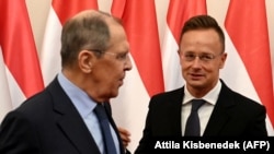 Szijjártó Péter (j) és Szergej Lavrov orosz külügyminiszter budapesti találkozója 2021. augusztus 24-én