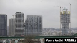 Projekt u izgradnji " Beograd na vodi", Beograd, decembar 2020.