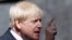 Premieul B Boris Johnson gives a speech outside 10 Downing Street in London, July 24, 2019