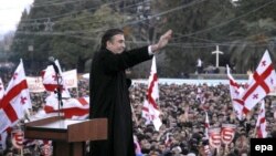 Михаил Саакашвили в Зугдиди, 3 января 2008