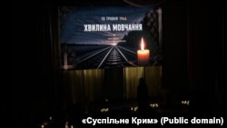 В КНУТД почтили память жертв геноцида крымскотатарского народа. Фото «Суспільне Крим»