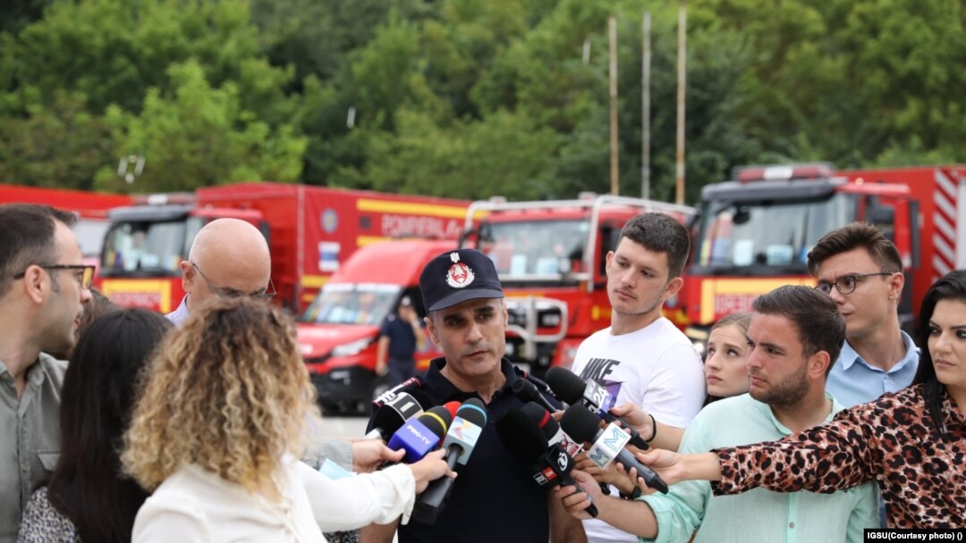 Colonelul Florin Popa, la plecarea în misiunea de stingerea a incendiilor de pădure din Grecia.