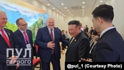 Олександр Лукашенко та лідер Північної Кореї Кім Чен Ин. Пекін, 3 вересня 2025 року