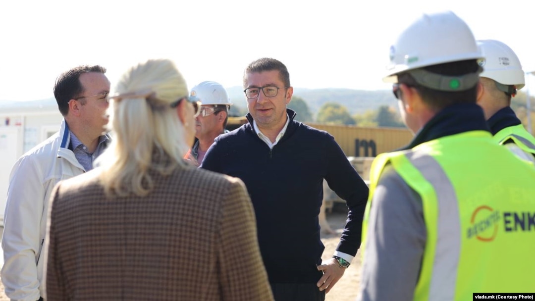 Увид во градежните работи на изградба на автопатот Гостивар-Букојчани, 28.10.2024