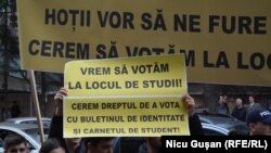 Protest studențesc la CEC