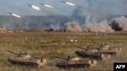 Rusiya və Belarus Silahlı Qüvvələrinin "Qərb-2021" birgə təlimləri.