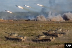 Cовместные военные учения "Запад-2021" вооруженных сил Российской Федерации и Республики Беларусь на военной базе Мулино в Нижегородской области, 13 сентября 2021 года