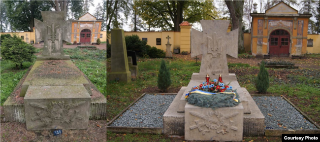 Упорядкування братської могили воїнів Української галицької армії (УГА) у Празі в 2017 році