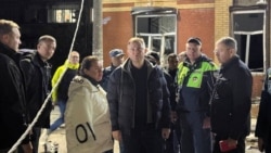 Губернатор Ростовской области Юрий Слюсарь на месте атаки по Батайску, 21 октября