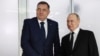 Președintele rus Vladimir Putin (dreapta) cu liderul Republicii Srpska Milorad Dodik la Kazan, Rusia, pe 21 februarie
