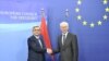 Armenia -- President Serzh Sarkisian (L) meets with Herman van Pompuy, president of the European Council, in Brussels, 27May 2010.