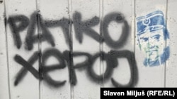 Grafit koji veliča osuđenog ratnog zločinca Ratka Mladića
