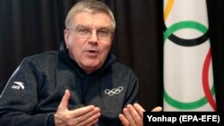 Президент Международного олимпийского комитета (МОК) Томас Бах