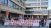 Protest studenata u blokadi i građana koji ih podržavaju ispred Palate pravde u Beogradu, 26. jun 2025.