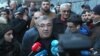 Armenia -- Businessman Ruben Hayrapetian speaks to journalists after being released by police, Yerevan, February 4, 2020.