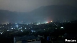 A city view of Muzaffarabad in Pakistan-administrated Kashmir on May 7.