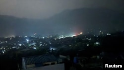 A view of the city of Muzaffarabad in Pakistan-administrated Kashmir on May 7.
