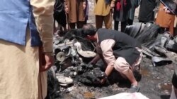 آتش‌سوزی در شهر کابل ۷ کشته و دست کم ۱۰۰ موتر سوخته برجا گذاشت