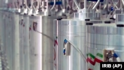 Iranian centrifuges at the Natanz uranium enrichment facility. (file photo)