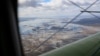 تصویر هوایی از منطقه سیل‌زده کورگان روسیه