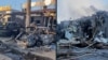 Маалыматтарга караганда, Добропольенин борборуна "ФАБ-500" үлгүсүндөгү авиабомба ташталган. 