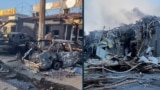 Ukraine - a Russian aerial bomb hit a busy shopping center in the town of Dobropillya in Ukraine's Donetsk Region on July 16 - screen grab