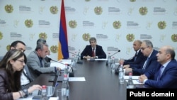 Armenia - Justice Minister Grigor Minasian chairs a session of the Constitutional Reform Council, Yerevan, September 19, 2024.