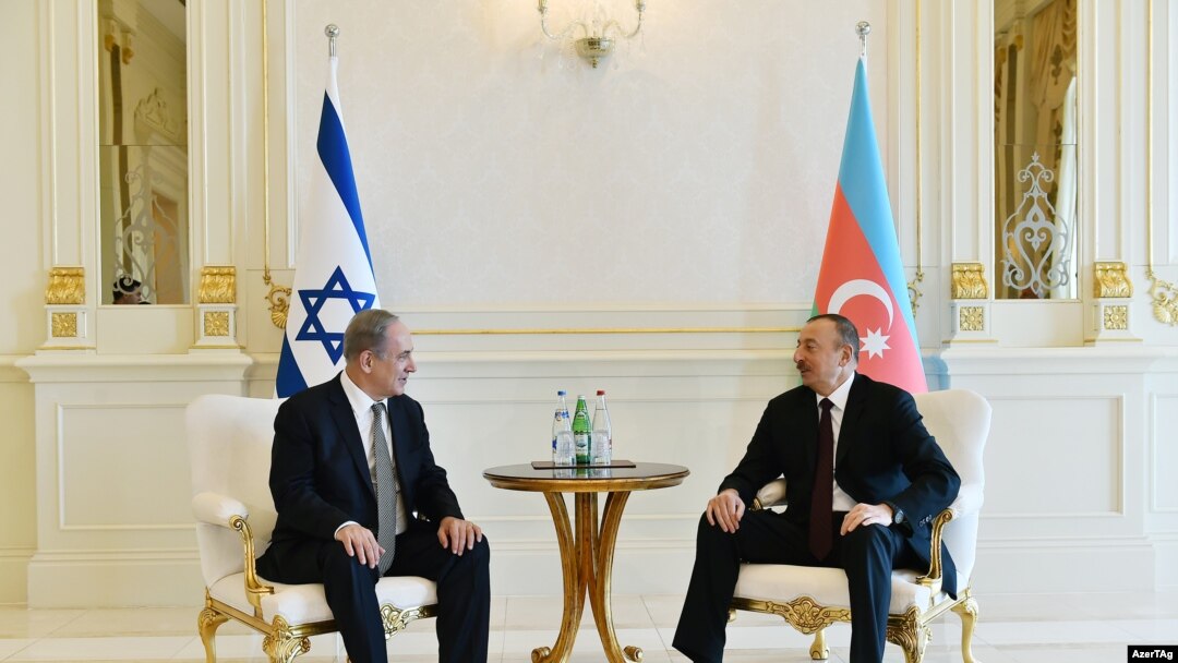 Az'rbyacn Prezidenti İlham Əliyev İsrailin Baş naziri Benjamin Netanyahu ilə görüşür, 2016-cı il