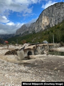 Posledice poplave u selu Komarnica u Opštini Šavnik, Crna Gora. 7. oktobar 2024.