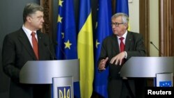Петро Порошенко і Жан-Клод Юнкер