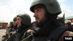 Бойцы полка специального назначения имени Ахмата Кадырова