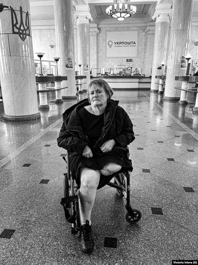 Киев. 12 мая 2025 г. Татьяна Ковтун из Берислава накануне отъезда в Норвегию