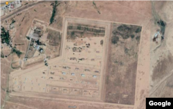 Спутниковый снимок военного склада, где произошёл взрыв