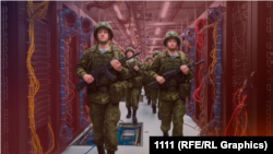 Коллаж взлом реестра воинского учёта