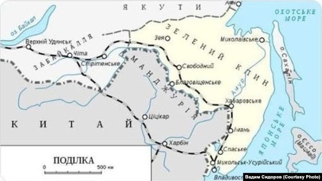 Украинская карта Зеленого Клина
