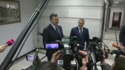 Активісти в Києві зірвали допит Януковича (відео)