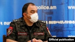 Armenia -- Vahe Ghazarian, the newly appointed chief of the Armenian police, is introduced to his staff, Yerevan, June 9, 2020.