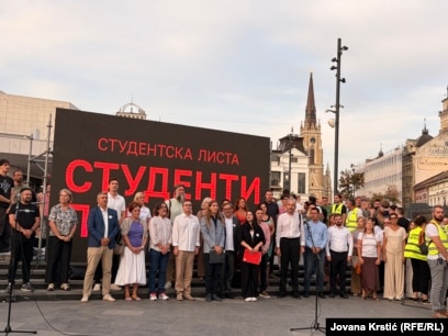 Tubim zgjedhor i Listës Studentore në Novi Sad, 10 shtator 2026.