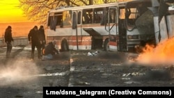 Последиците од рускиот напад врз автобус во регионот Днепар, 1 февруари 2026 година. 