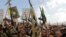 Houthi supporters rally in the rebel-controlled Yemeni capital, Sanaa. (file photo)