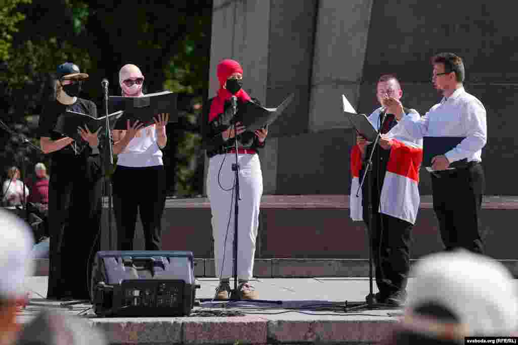 Выступ «Вольнага хору»