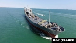 Военного корабль Корпуса стражей исламской революции в Персидском заливе, 19 ноября 2020 года