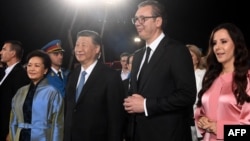 Predsednici Kine i Srbije sa suprugama u Beogradu tokom druge posete Si Đinpinga Srbiji, 7. maj 2024.